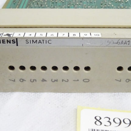 Siemens Simatic 6ES5450-6AA11 / 6ES5 450-6AA11 / E:2