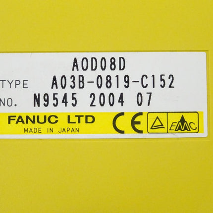 Fanuc AOD08D digitale Ausgabeeinheit A03B-0819-C152 // N9545 2004 07 NEU