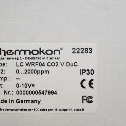 Thermokon Raumfühler  LC WRF04 CO2 V DuC 22283 / Neu OVP