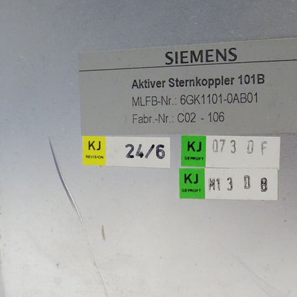 Siemens AS101B Sinec H1F0 aktiver Sternkoppler 6GK1101-0AB01 // 6GK1 101-0AB01