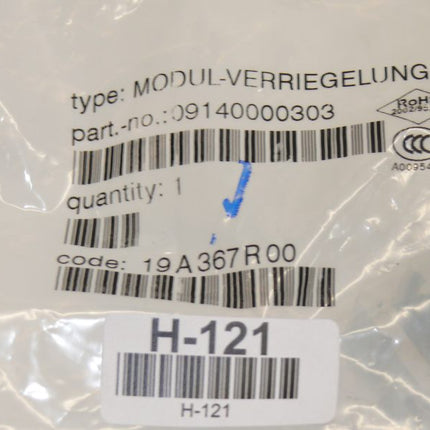 NEU/OVP HArting 09140000303 Modul-Verriegelung z. Aufrast