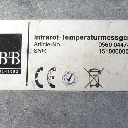 B+B Sensors Infrarot-Temperaturmessgerät 0560 0447-21