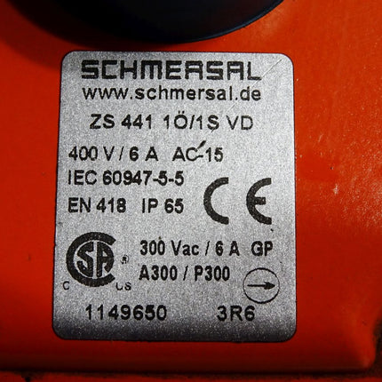 Schmersal Seilzug-Notschalter ZS441 1Ö/1S VD 1149650