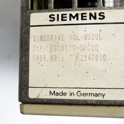 Siemens Simodrive HGL-Modul 6SC6110-0FC00 DEFEKT