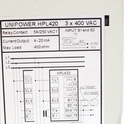 Unipower HPL420 Digitaler Lastwächter (Halterung gebrochen)