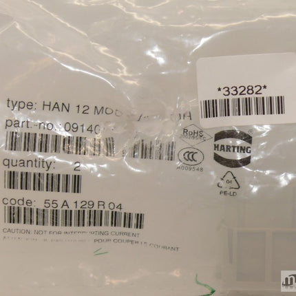 NEU/OVP Harting 09140123101 / Typ Han 12 MOD