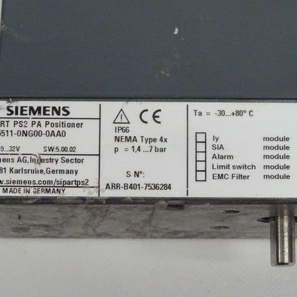 Siemens Sipart PS2 PA Positioner 6DR5511-0NG00-0AA0 / 6DR 5511-0NG00-0AA0