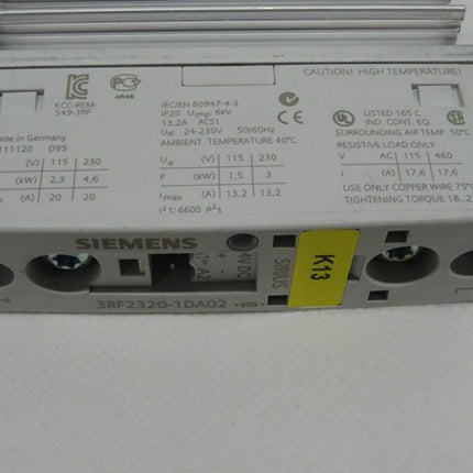 Siemens Sirius 3RF2320-1DA02 / 3RF 2320-1DA02