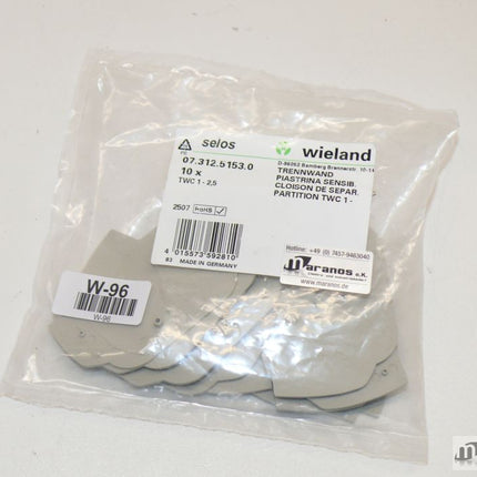 Neu: 10er Packung Wieland Trennwand TWC 1-2,5 / TWC1-2,5