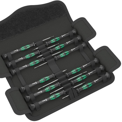 Wera kraftform micro-set/12 SB 1 / satz + tasche elektronik schraubendreher 12