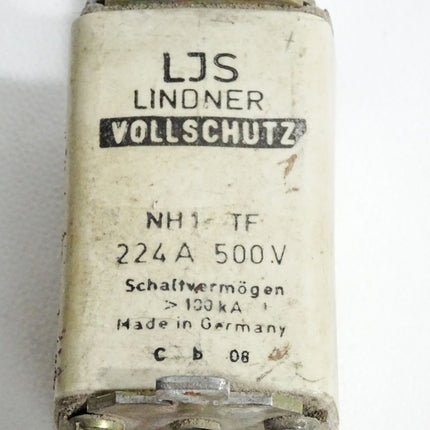 LJS Lindner Vollschutz Sicherung NH1 TF 224A 500V