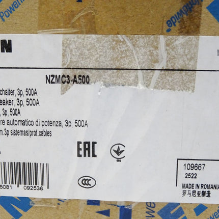 Eaton Leistungsschalter NZMC3-A500 / Neu OVP versiegelt