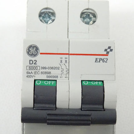 GE D2 + EP62 6000 399-036202 6kA IEC 608798 400V~ 566568