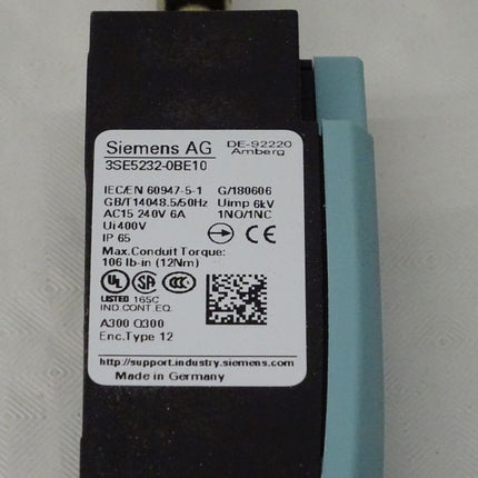 Siemens 3SE5232-0BE10 Positionsschalter 3SE5 232-0BE10 E01 NEU-OVP