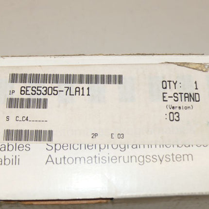 Siemens 6ES5305-7LA11 Interface Module 6ES5 305-7LA11 E:03 NEU-OVP