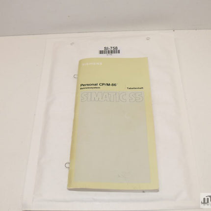 Siemens Simatic S5 Automatisierungssystem S7-300 Operationsliste 7106087 -0101