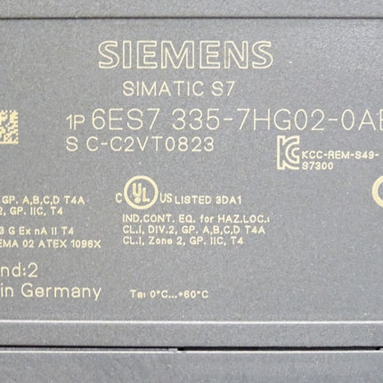 Siemens S7-300 SM335 6ES7335-7HG02-0AB0 6ES7 335-7HG02-0AB0