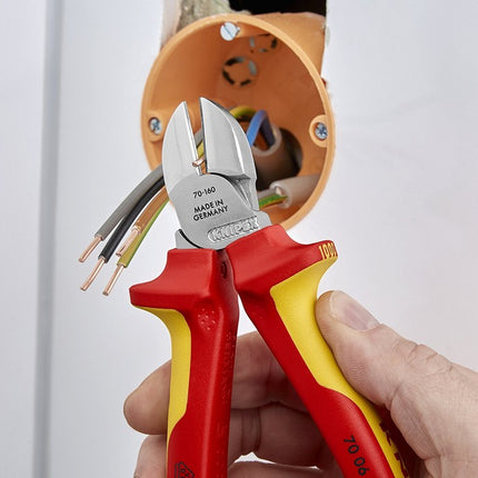 Knipex 70 06 160 VDE - Seitenschneider Schneid-Zange Abgleitschutz 7006160