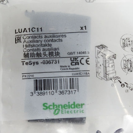 Schneider LUA1C11 Zusätzlicher Kontaktblock LUA / Neu OVP