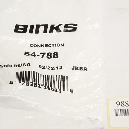 Binks 54-788 Connection / Neu OVP