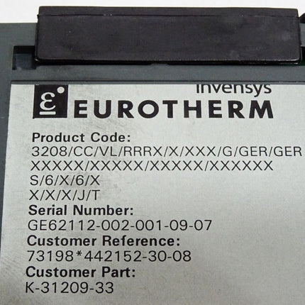 Eurotherm Invensys 3208 CC VL Temperatur-/Prozess-Regler