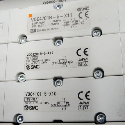 SMC VQC4701R-5-X11+VQC4201R-5-X17+VQC4101-5-X10 + VVQC4000 + F08-4000-M12-M