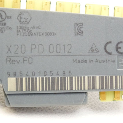 B&R X20PD0012 X20 PD 0012 Rev.F0 Potenzialverteilermodul