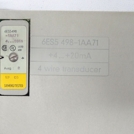 Siemens 6ES5460-4UA12 Simatic S5 6ES5 460-4UA12 E:04