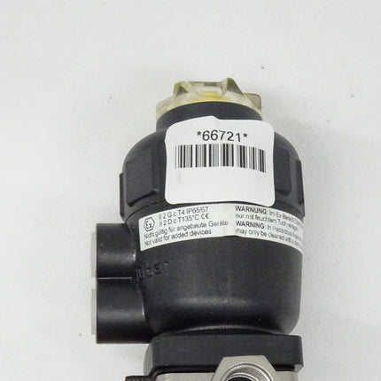 Bürkert 00187239 / 2031 B Pilot 2-7 bar Pmed 10 bar 2/2-Wege-Membranventil mit pneumatischem Kunststoff-Antrieb NEU