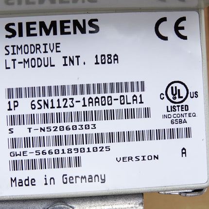 Siemens Simodrive LT-Modul INT.108A 6SN1123-1AA00-0LA1 / Neuwertig OVP