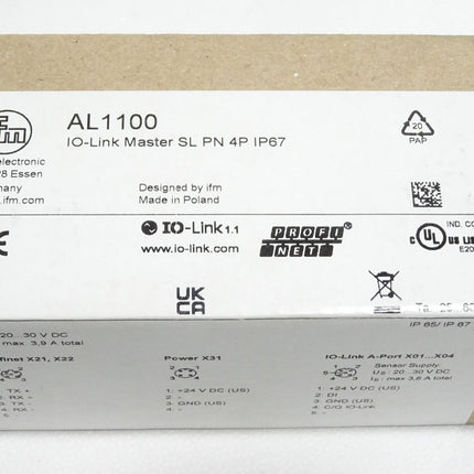 Ifm electronic AL1100 O-Link Master SL PN 4P IP67 / Neu OVP