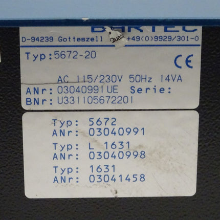 Bartec 5672-20 Spurenfeuchtemessgerät Hygrometer