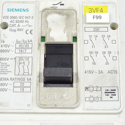 Siemens 3VF4231-1DF41-7KA0 Leistungsschalter 3VF4 231-1DF41-7KA0