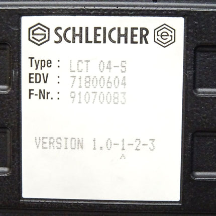 Schleicher LCT 04-S LCT04-S 71800604 Bediengerät Panel