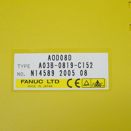 Fanuc AOD08D digitale Ausgabeeinheit A03B-0819-C152 // N14589 2005 08 NEU