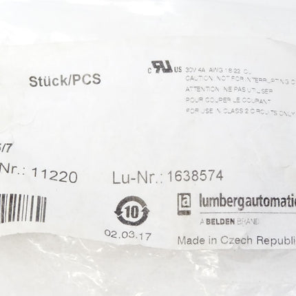 Lumberg Automation 1638574 11220 RKC 5/7 / Neu OVP / wie abgebildet