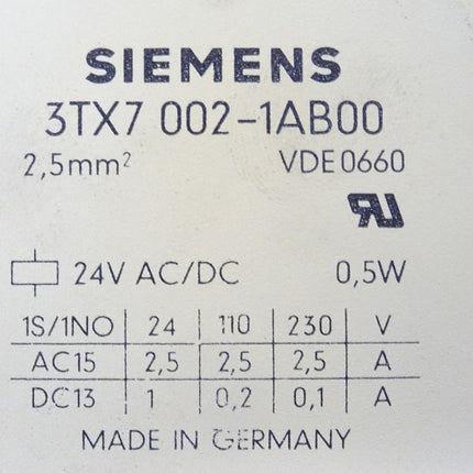 Siemens 3TX7002-1AB00 / 3TX7 002-1AB00 Ausgangskoppel Relaiskoppler