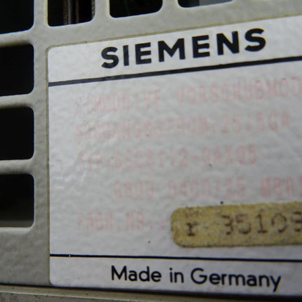 Siemens Simodrive Vorschubmodul Ausgangstrom 25-50A / 6SC6112-0AX05