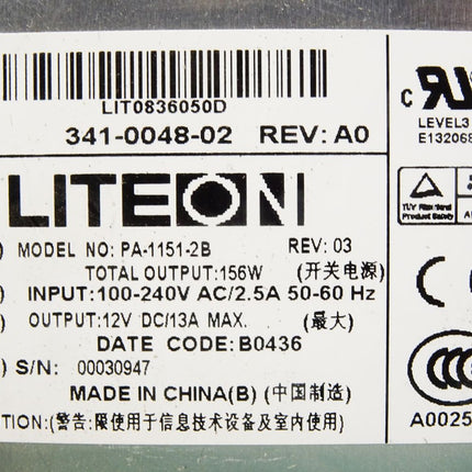 Liteon PA-1151-2B Power Supply 156W 341-0048-02