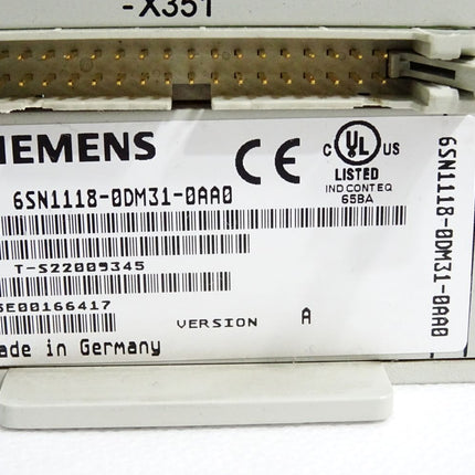 Siemens 6SN1118-0DM31-0AA0 Version A Simodrive 611 Regeleinschub