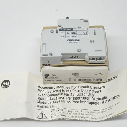 Allen Bradley 1492-ACBH1 Schutzschalter Zubehör 1492 ACBH1 6A / 277 VAC NEU-OVP