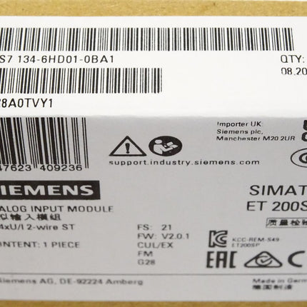 Siemens ET200SP 6ES7134-6HD01-0BA1 6ES7 134-6HD01-0BA1 / Neu OVP versiegelt