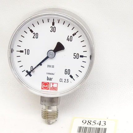 Huk Dopag 316SS 1105042642 Manometer 0...60bar