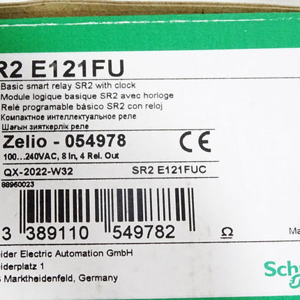 Schneider Electric Smart Relay SR2E121FU SR2 E121FU Zelio 054978 / Neu OVP