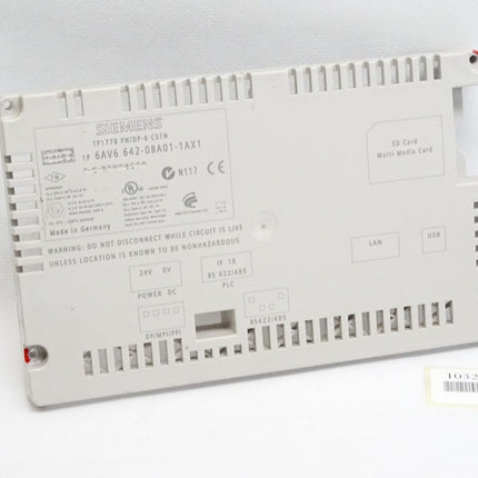 Siemens Backcover Rückschale Panel TP177B PN/DP -6 CSTN 6AV6642-0BA01-1AX1 6AV6 642-0BA01-1AX1