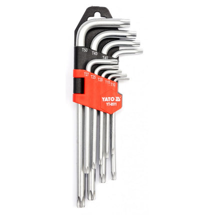 Yato YT-0511 TORX-STIFTSCHLÜSSELSATZ 9TLG. T10 - T50 Cr-V