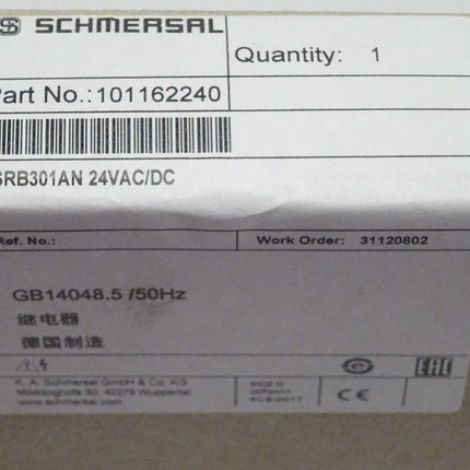 Schmersal 101162240 GB14048.5/50Hz / SRB301AN NEU-OVP versiegelt