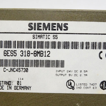 Siemens S5 ET200U 6ES5318-8MB12 6ES5 318-8MB12