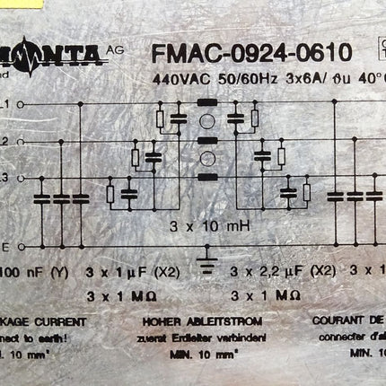 Timonta FMAC-0924-0610 Power Line Filter