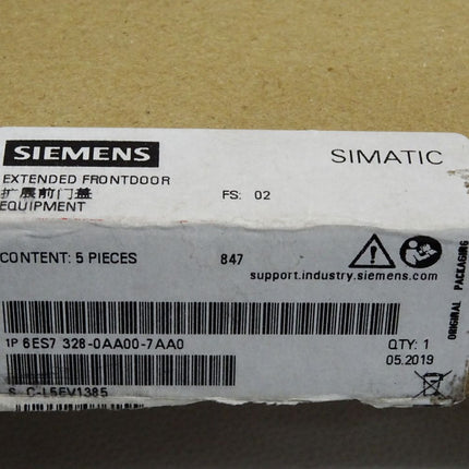 Siemens Beschriftungen für Fronttür 6ES7328-0AA00-7AA0 6ES7 328-0AA00-7AA0 / Inhalt:5 Stück / Neu OVP